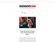 Tablet Screenshot of googoofans.com